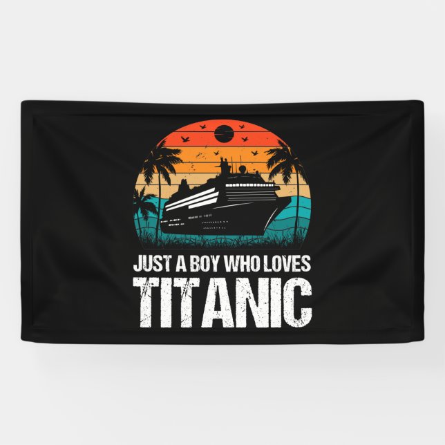 Nur ein Junge, der Titanic zwei Lieben Banner (Horizontal)