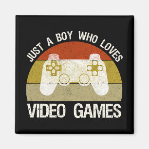 Nur ein Junge, der Videospiele liebt Magnet