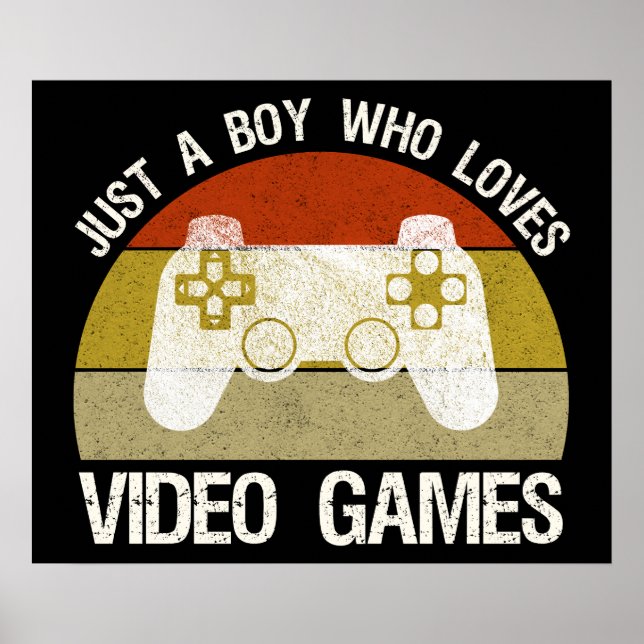 Nur ein Junge, der Videospiele liebt Poster (Vorne)