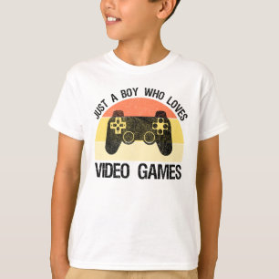 Nur ein Junge, der Videospiele liebt T-Shirt