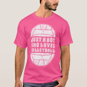 Nur ein Junge, der Volleyball Lieben Lover Kinder T-Shirt