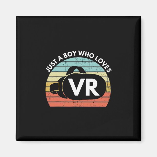 Nur ein Junge, der Vr lustig virtuelle Realität At Magnet (Vorne)
