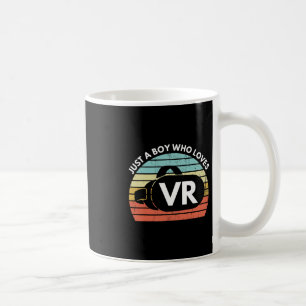 Nur ein Junge, der Vr lustige virtuelle Realität A Kaffeetasse