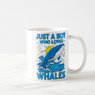 Nur ein Junge, der Wale Ozean Meer Tier Marin lieb Kaffeetasse