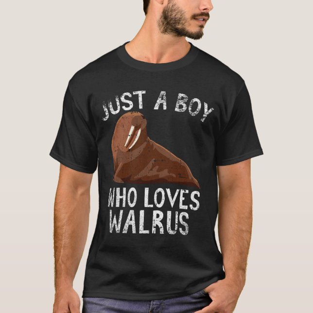 Nur ein Junge, der Walrus Liebe T-Shirt (Vorderseite)