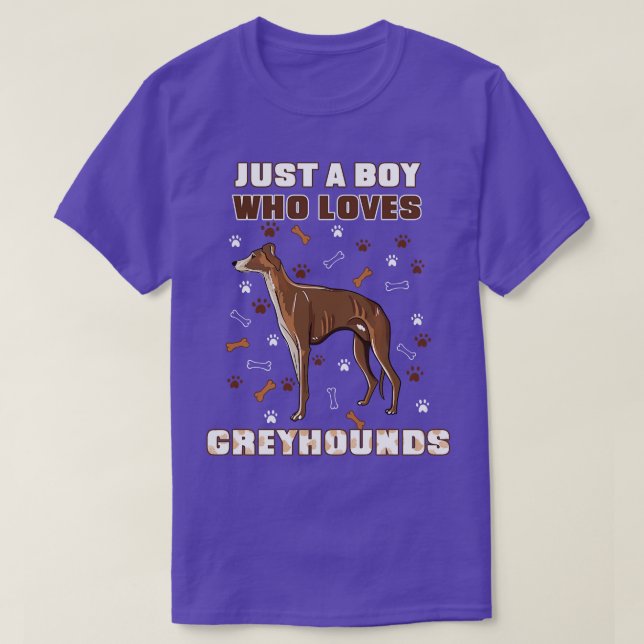 Nur ein Junge, der Windhunde Liebe T-Shirt (Design vorne)