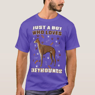 Nur ein Junge, der Windhunde Liebe T-Shirt