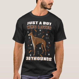Nur ein Junge, der Windhunde Liebe T-Shirt