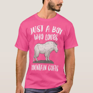 Nur ein Junge, der Ziegen Liebe T-Shirt