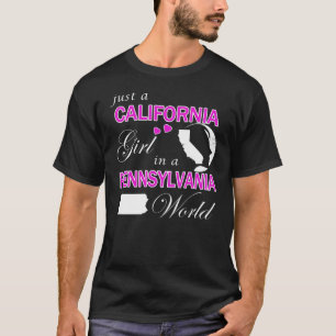 Nur ein kalifornisches Mädchen in einer Pennsylvan T-Shirt