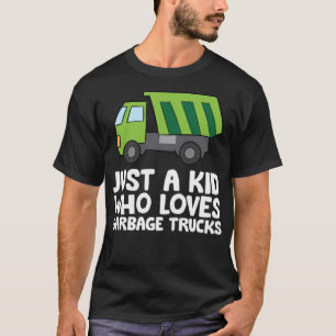 Nur ein Kind, das Müllwagen liebt Kunst Kunst T-Shirt