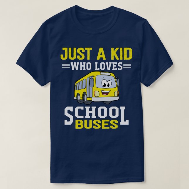 Nur ein Kind, das Schulbusse Liebe T-Shirt (Design vorne)