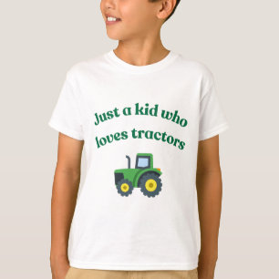 Nur ein Kind, das Traktoren Liebe - Kinder T - Shi T-Shirt