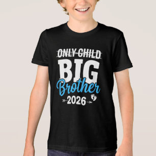 Nur ein Kind Durchgestrichen Großer Bruder 2026 Tri-Blend Shirt