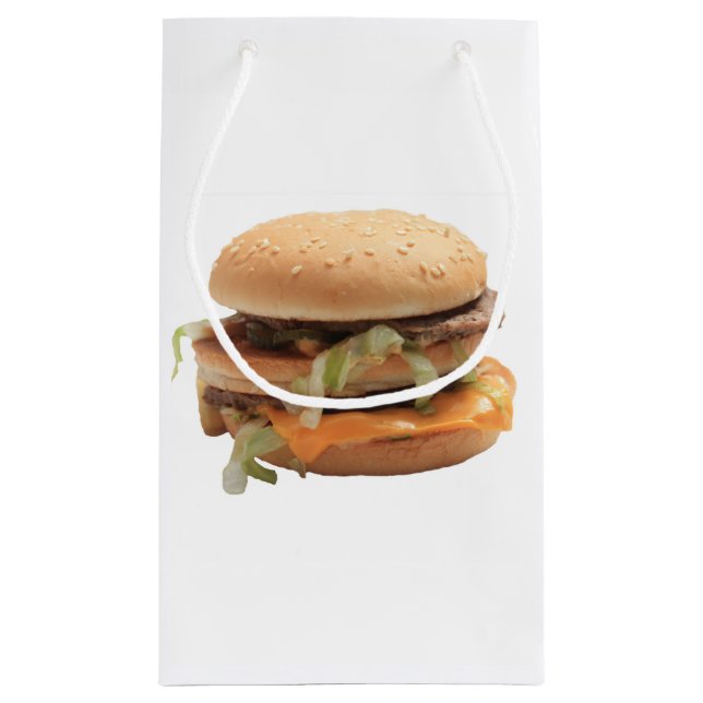 Nur ein klassischer Hamburger Kleine Geschenktüte (Rückseite)