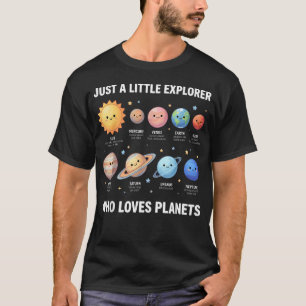 Nur ein kleiner Entdecker, der Planeten liebt Sonn T-Shirt