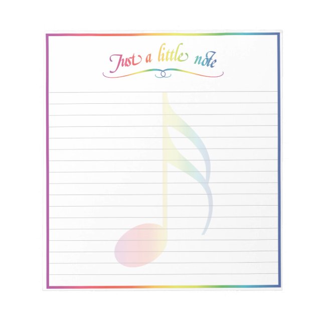 Nur ein kleiner Hinweis Notepad Notizblock (Vorderseite)