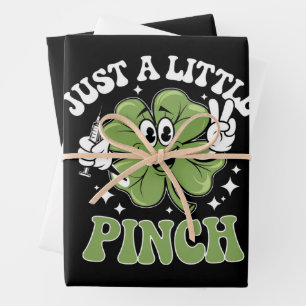 Nur ein kleiner Kniff Krankenschwester St. Patrick Geschenkpapier Set