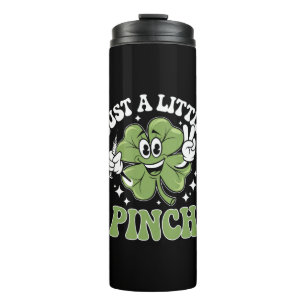 Nur ein kleiner Kniff Krankenschwester St. Patrick Thermosbecher