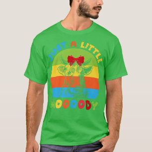 Nur ein kleiner Moody Cow Moo Lover Bauer T-Shirt