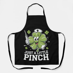 Nur ein kleiner Pinch Nurse St Patrick's Day Irish Schürze