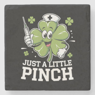 Nur ein kleiner Pinch Nurse St Patrick's Day Irish Steinuntersetzer