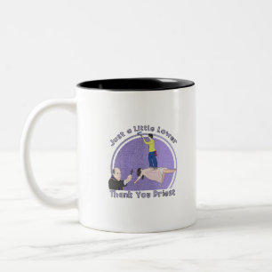 Nur ein kleiner Priester, vielen Dank Zweifarbige Tasse