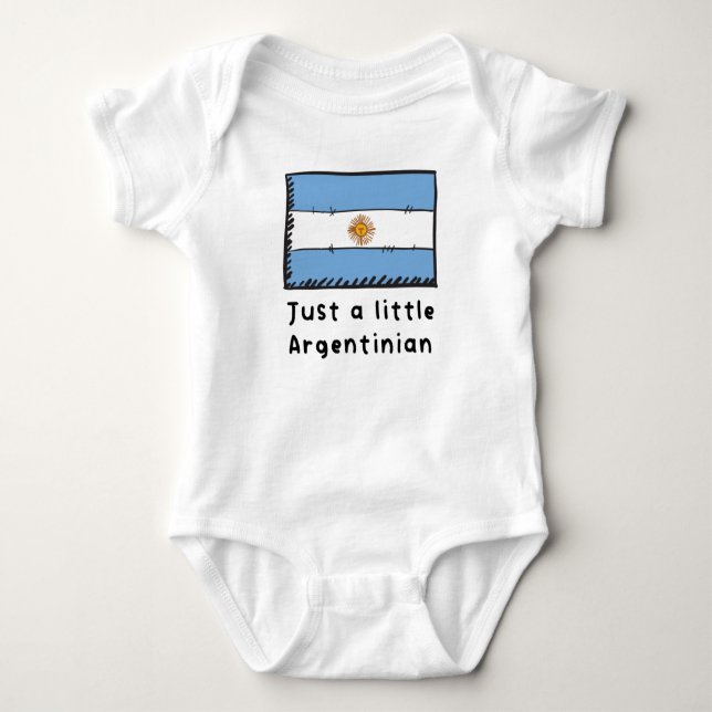 Nur ein kleines argentinisches Funny Niedlich Arge Baby Strampler (Vorderseite)