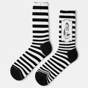 Nur ein kleines Problem Old English Sheepdog Gray  Socken