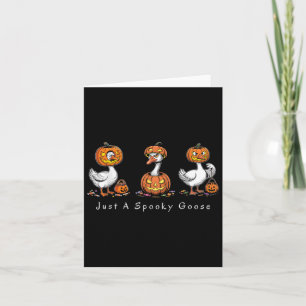 Nur ein kurioses Goose Halloween Albern Gänsedusch Karte