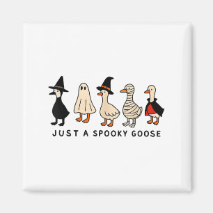 Nur ein kurioses Goose Halloween Albern Gänsedusch Magnet