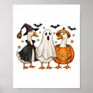 Nur ein kurioses Goose Halloween Albern Gänsedusch Poster