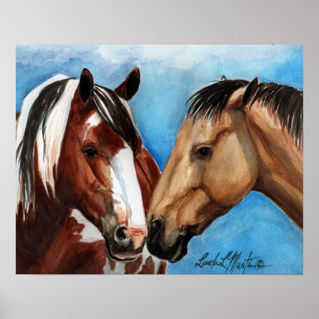 Nur ein Kuss auf Leinwand Poster (Vorne)