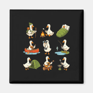 Nur ein Lager-Gans-Shirt, dumme Gans, Camping  Magnet