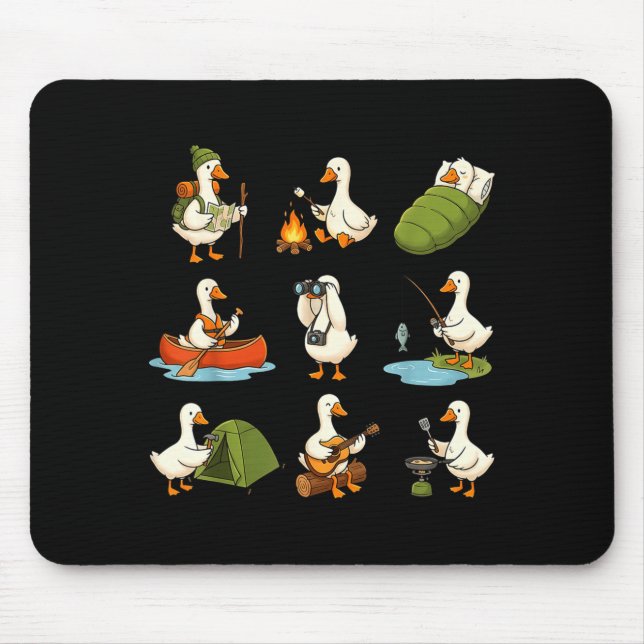 Nur ein Lager-Gans-Shirt, dumme Gans, Camping  Mousepad (Vorne)