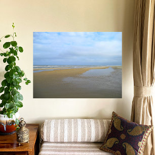Nur ein langer Strand Fotodruck