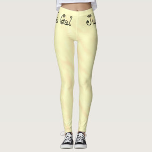 Nur ein Leggings Kinda Gal Lemon Wasserfarbe Legie