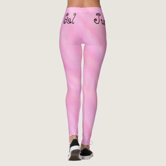 Nur ein Leggings Kinda Gal Watercolor Wash Legende (Rückseite)