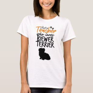 Nur ein Lehrer, der Biewer Terrier Liebe T-Shirt