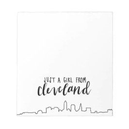Nur ein Mädchen aus Cleveland Notizblock