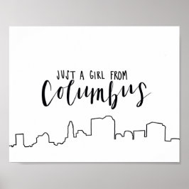 Nur ein Mädchen aus Columbus Poster