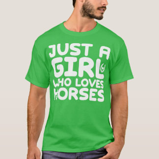 Nur ein Mädchen, das 2 Lieben T-Shirt