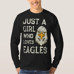 Nur ein Mädchen, das Adler Lieben T-Shirt