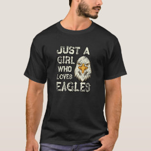 Nur ein Mädchen, das Adler Lieben T-Shirt