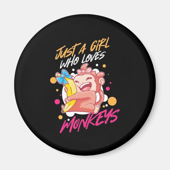 Nur ein Mädchen, das Affen Liebe Magnet (Vorne)