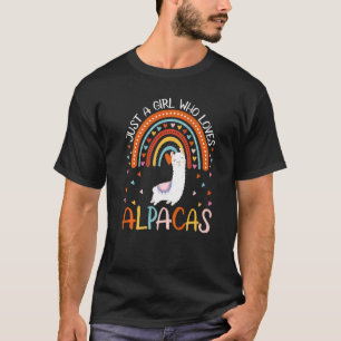 Nur ein Mädchen, das Alpacas für Frauen Liebe Mädc T-Shirt