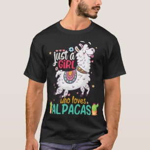 Nur ein Mädchen, das Alpacas Liebe Liebe T-Shirt