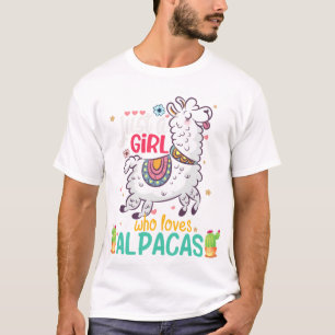 Nur ein Mädchen, das Alpacas Liebe Liebe T-Shirt