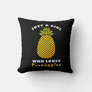 Nur ein Mädchen, das Ananas Liebe Kissen