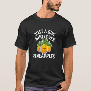 Nur ein Mädchen, das Ananas liebt - cooles Vegan f T-Shirt